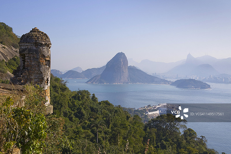 从堡垒看到的里约天际线图片素材