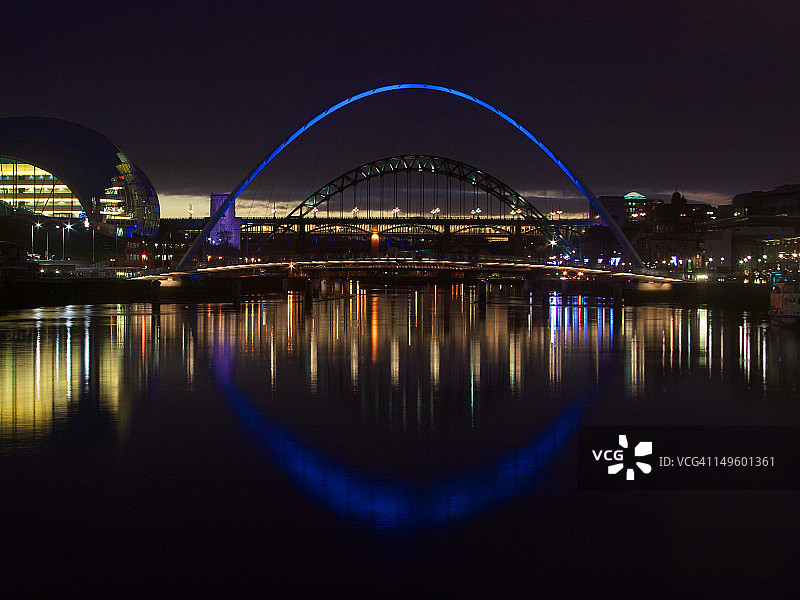 泰恩河的夜景图片素材