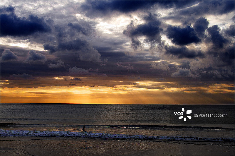 巴厘岛日落图片素材