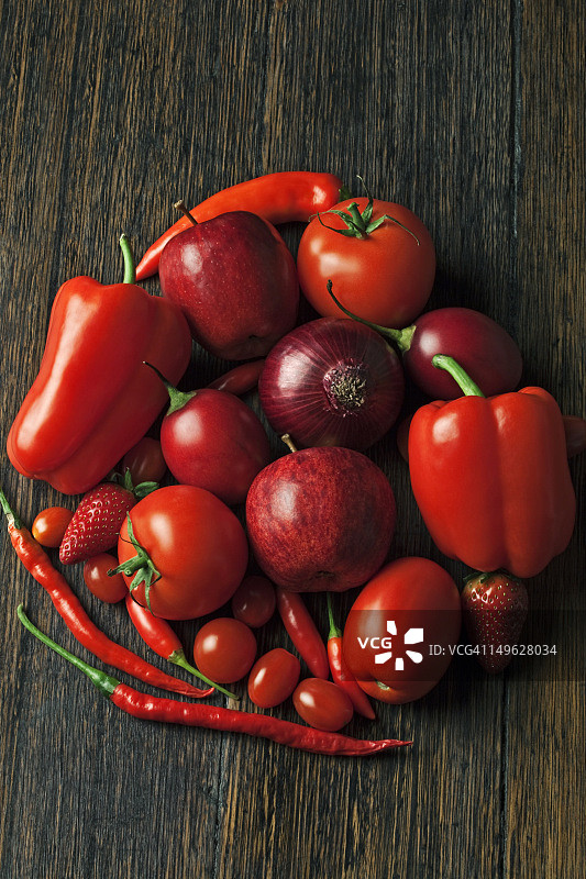 红色果蔬环图片素材