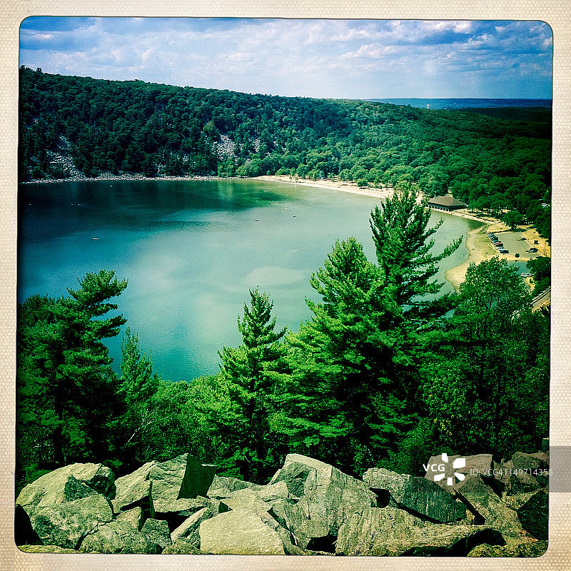 威斯康星州魔鬼湖图片素材