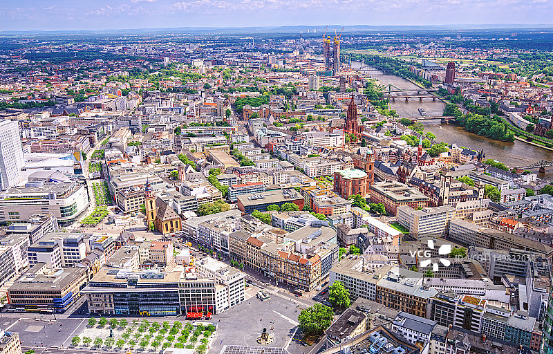 法兰克福航拍景观图片素材