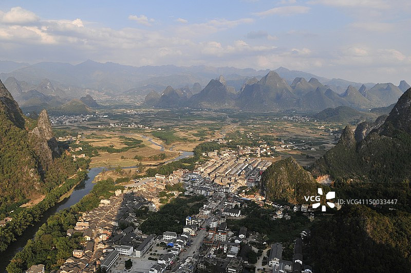 桂林阳朔兴坪县图片素材