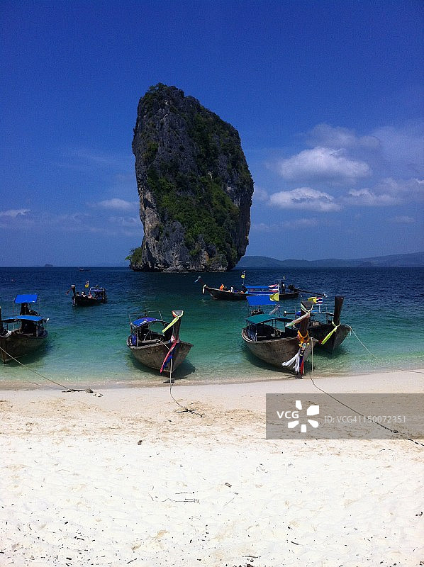 泰国甲米府 Poda 岛长尾船图片素材