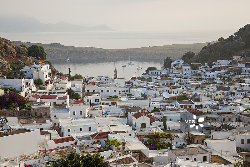 希腊罗德岛林多斯多德卡尼斯群岛图片素材