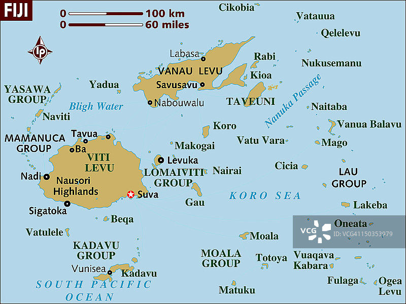 斐济地图图片素材