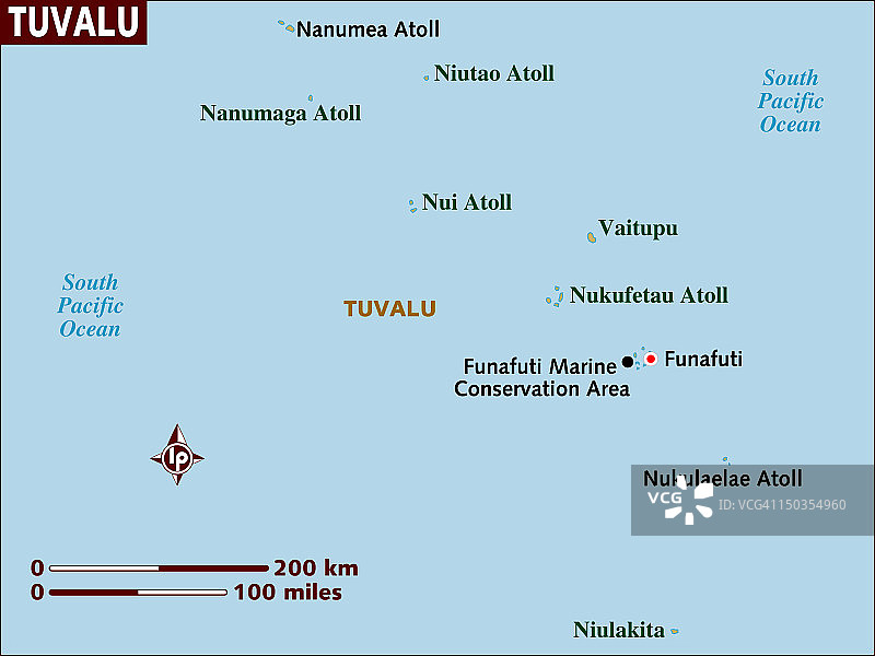 图瓦卢地图图片素材