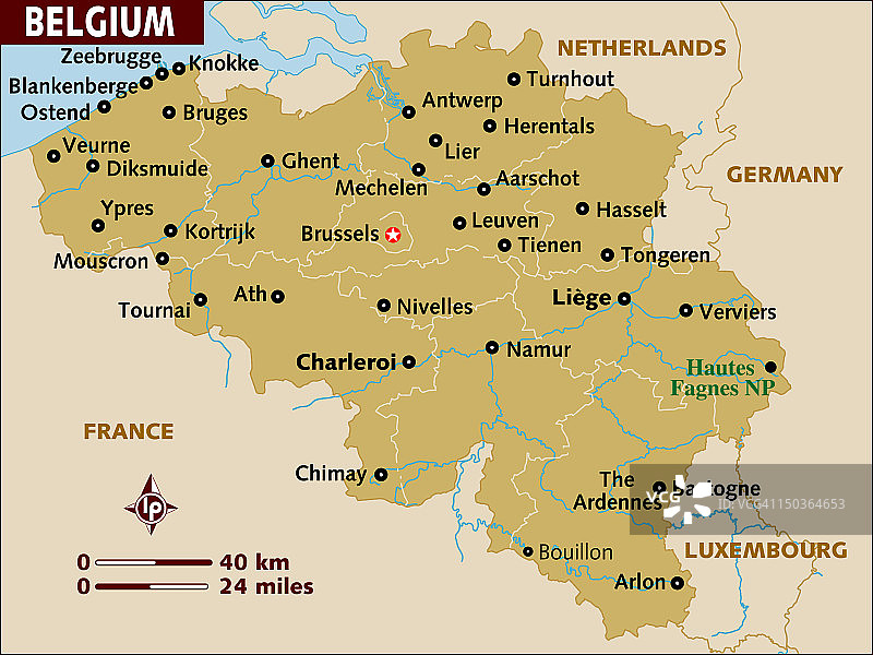 比利时地图图片素材