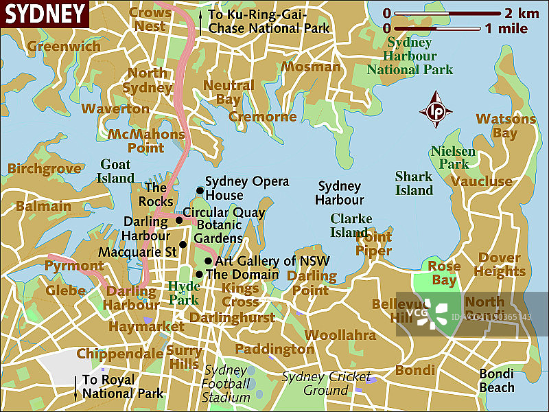 悉尼地图图片素材