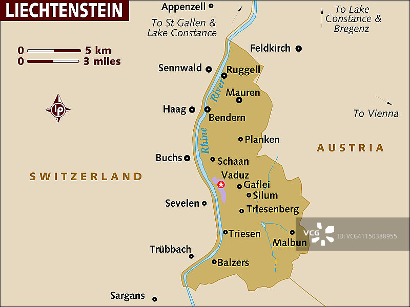 列支敦士登地图图片素材