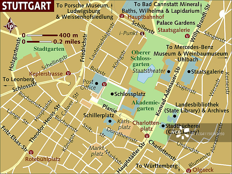 斯图加特地图图片素材