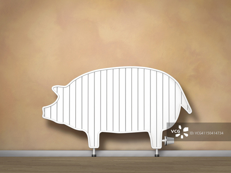 看起来像存钱罐的散热器图片素材