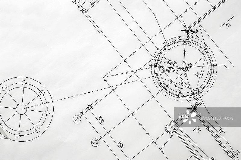 建筑蓝图图片素材