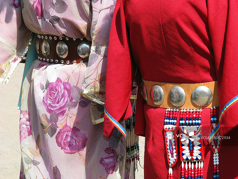 美洲原住民Concho腰带图片素材