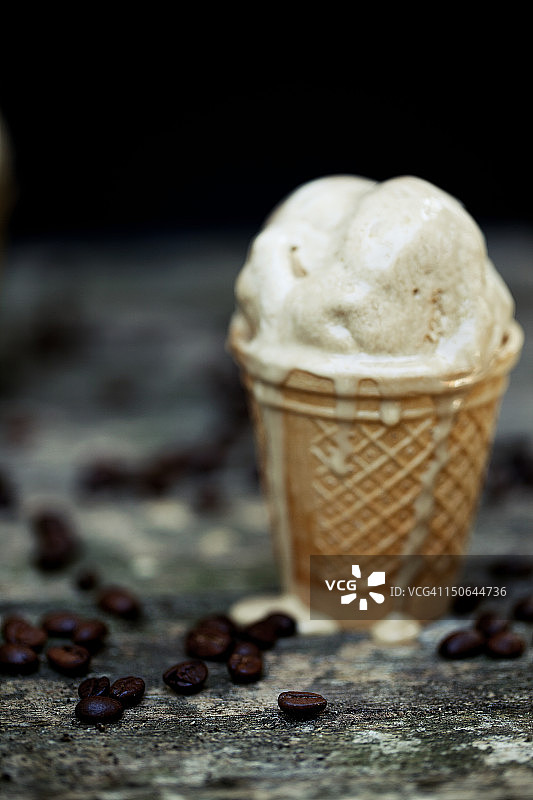 咖啡冰淇淋图片素材