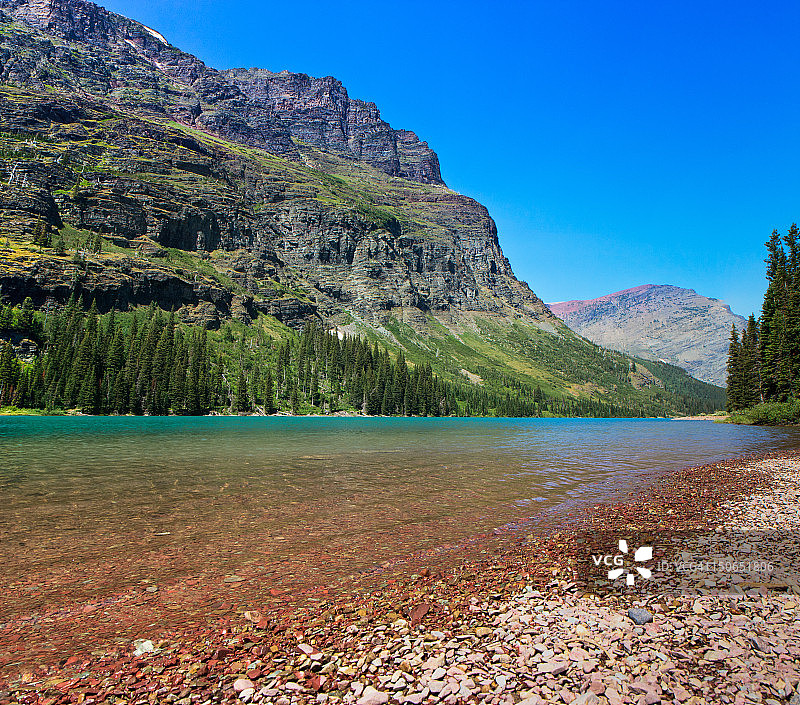 蒙大拿州冰川国家公园约瑟芬湖图片素材