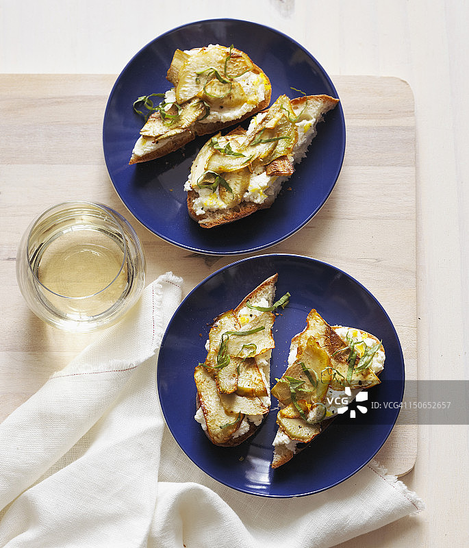 洋蓟意式烤面包图片素材