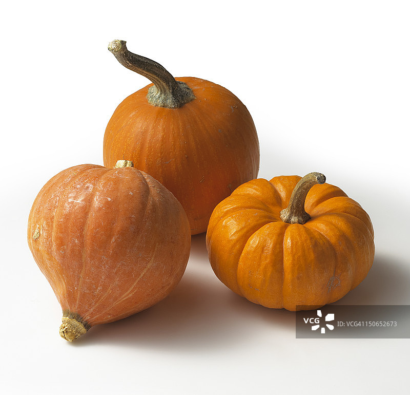 三个南瓜静物图片素材