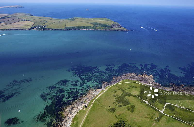 骆驼河口鸟瞰图图片素材