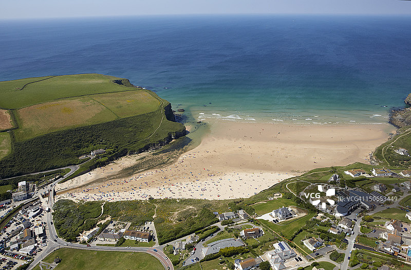 莫甘波斯和海岸线航拍图片素材