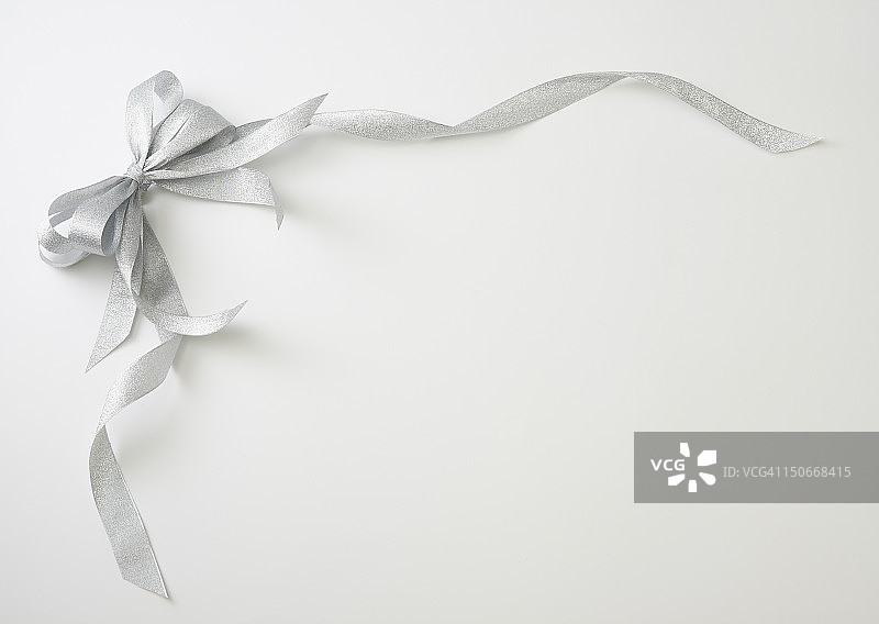 银色丝带图片素材