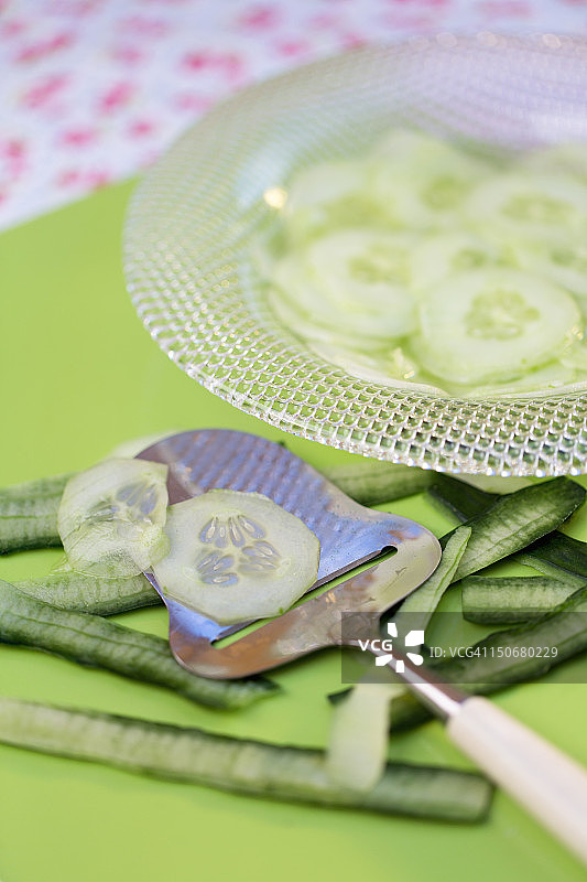 黄瓜切片图片素材