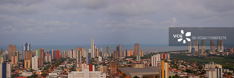 若昂佩索阿城市天际线图片素材