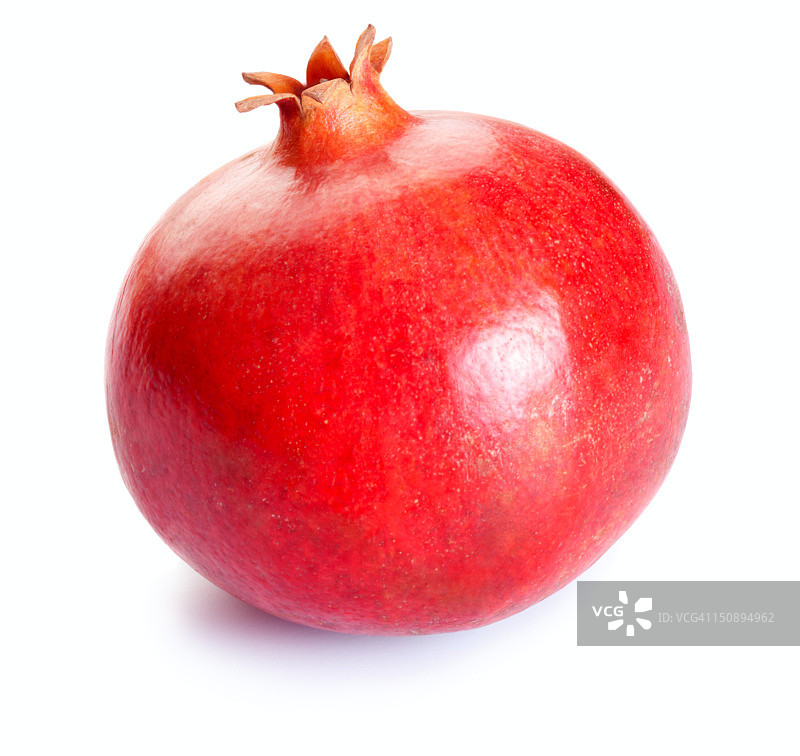白色背景下的石榴图片素材