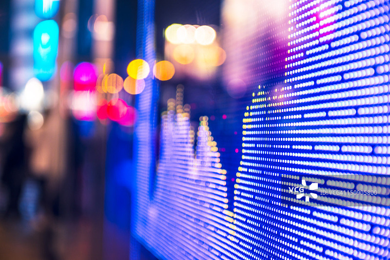 显示股票市场图表图片素材