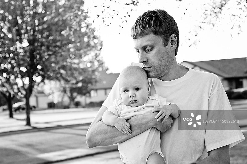 父亲和儿子图片素材