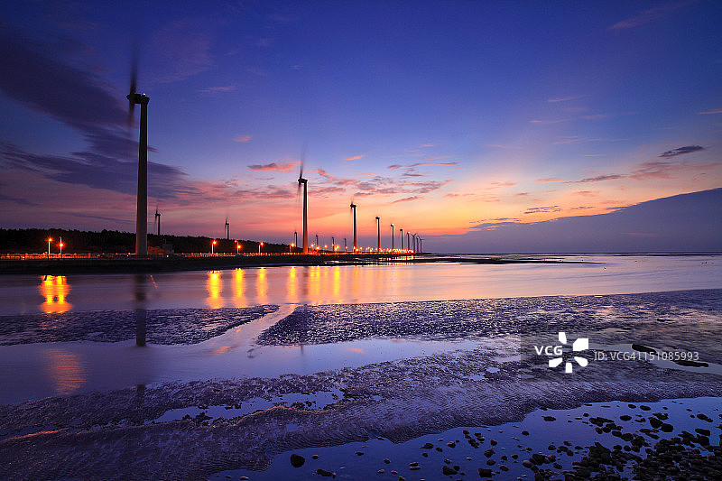 高美湿地图片素材