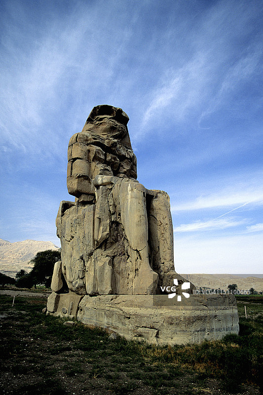 卢克索底比斯门农巨像 - 埃及图片素材