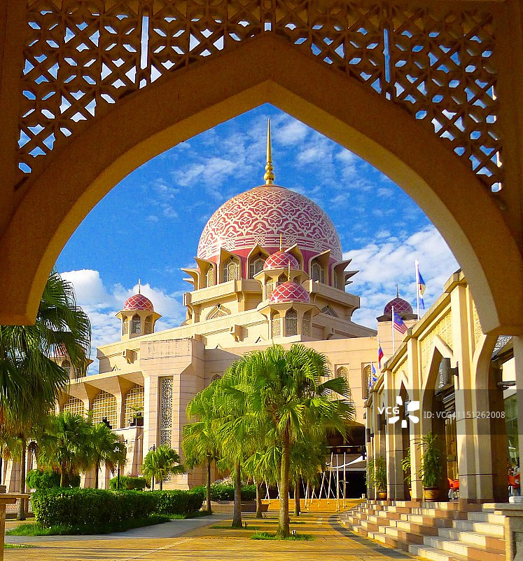 粉色清真寺图片素材