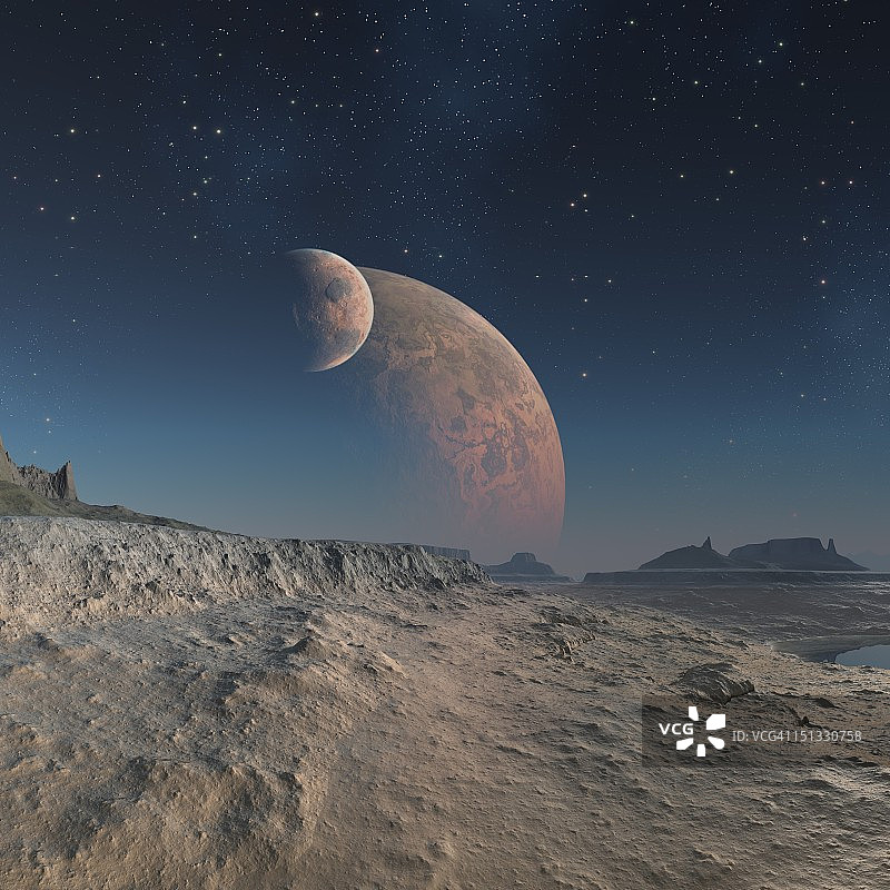 外星行星艺术作品图片素材