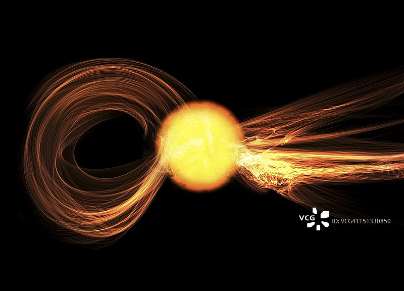 太阳耀斑艺术作品图片素材