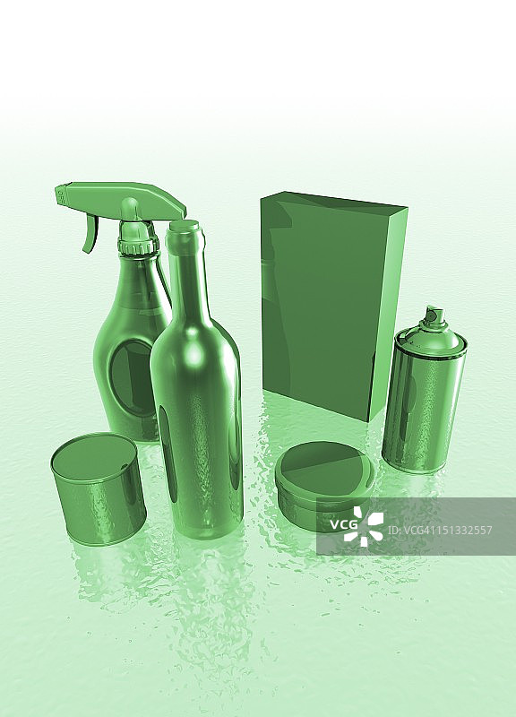 绿色家居用品艺术作品图片素材