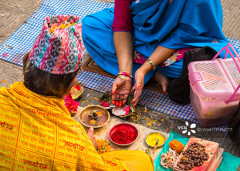 印度教祈祷图片素材