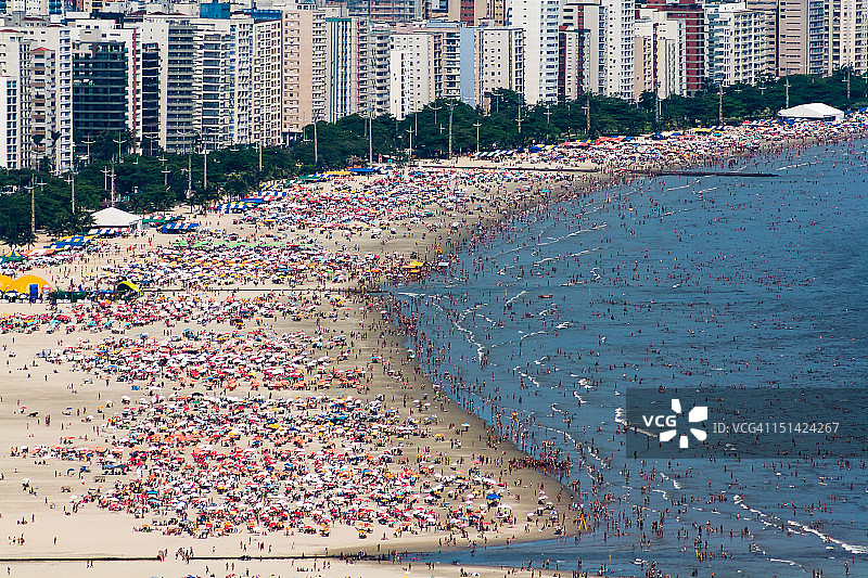 夏季的桑托斯海滩图片素材