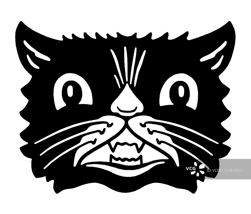 黑色的猫图片素材