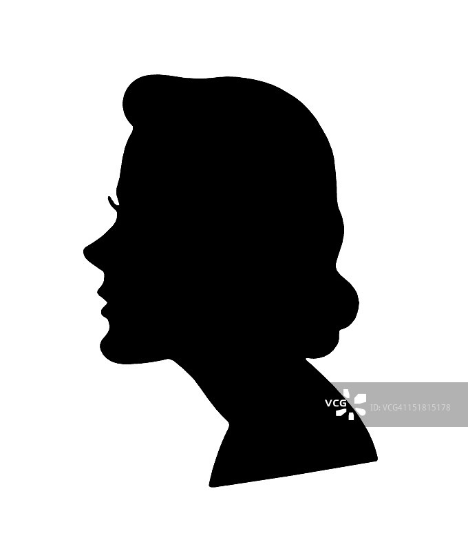 女人剪影图片素材