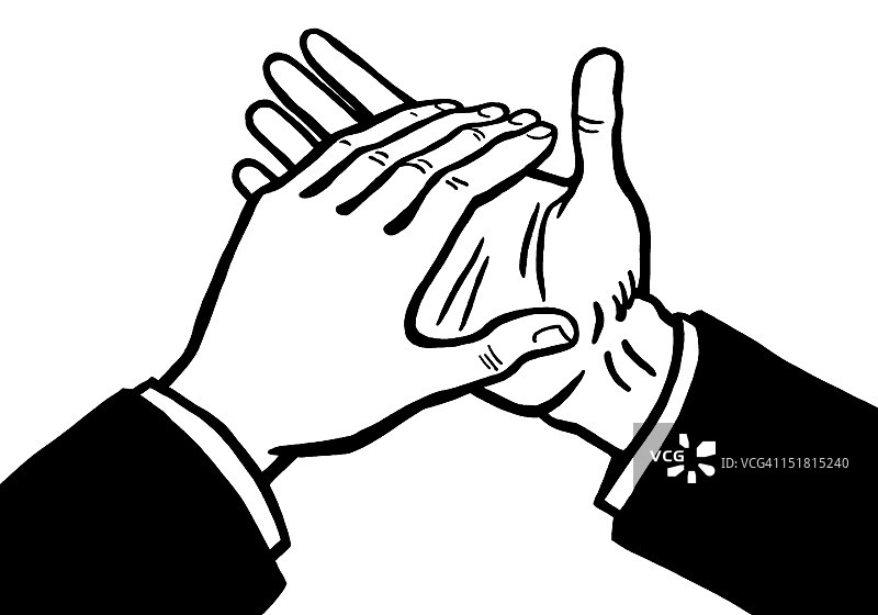 鼓掌的手图片素材