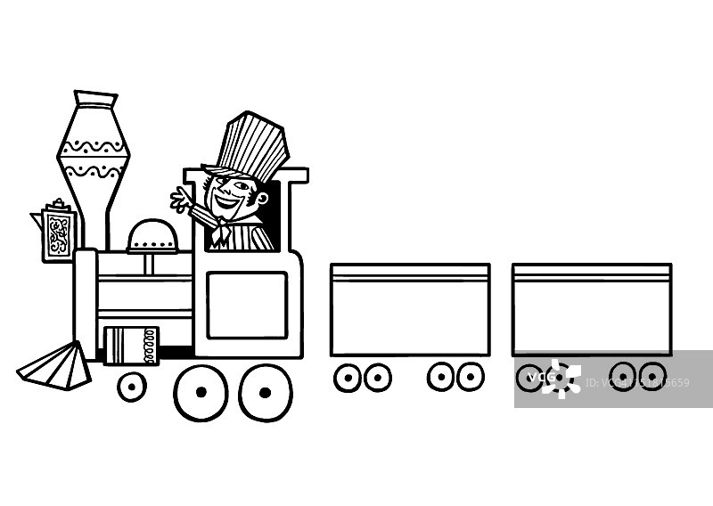 火车司机图片素材