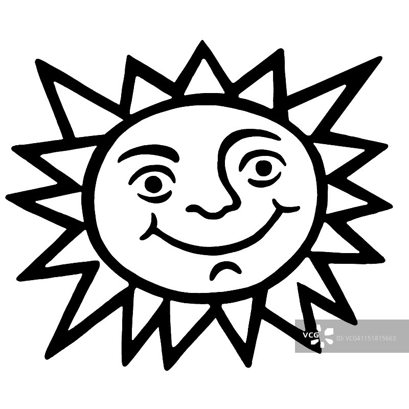 微笑的太阳图片素材