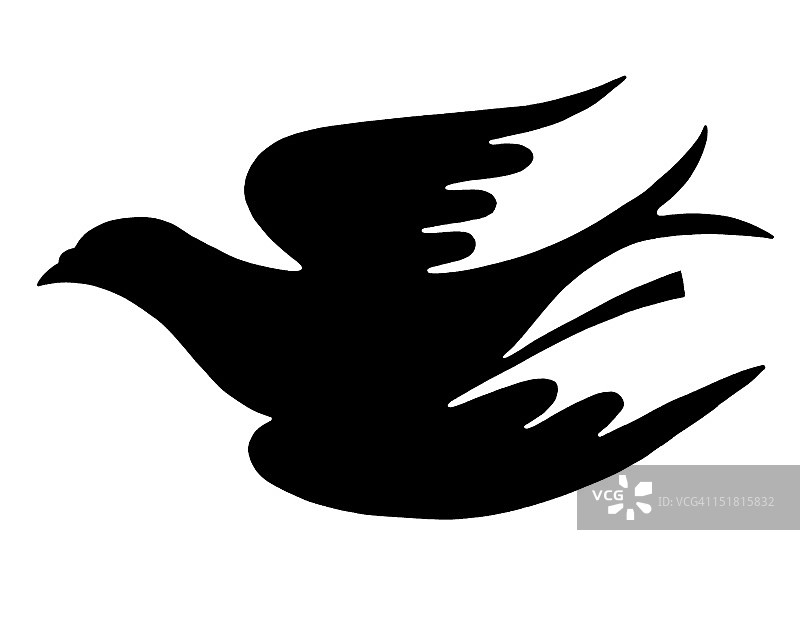 轮廓的鸽子图片素材