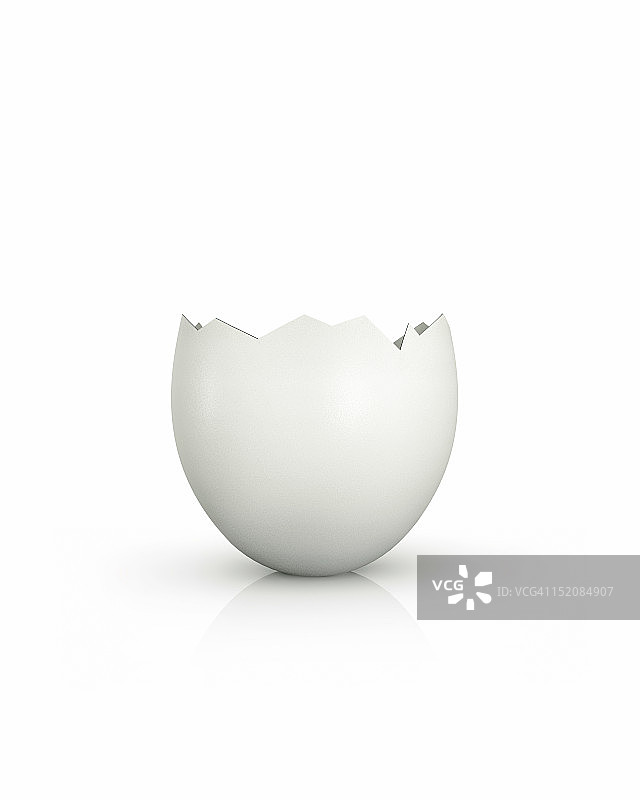 顶部打开的破鸡蛋图片素材