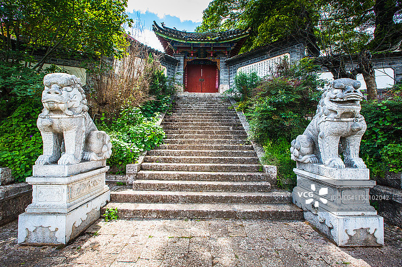 中国云南丽江文昌宫图片素材