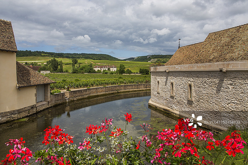 如画的法国村庄图片素材
