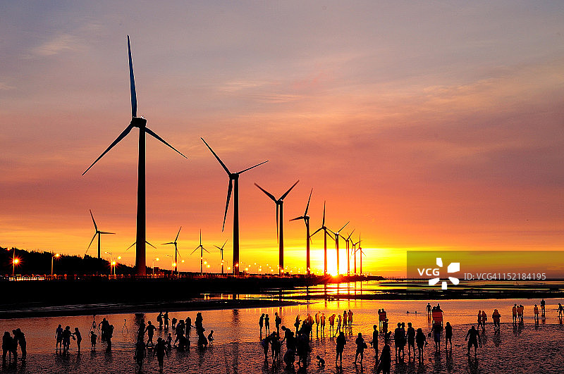 高美湿地图片素材