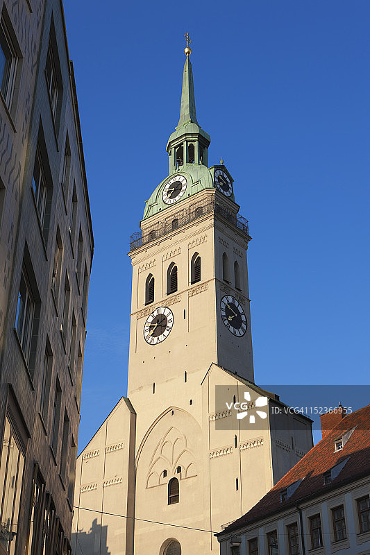 德国巴伐利亚慕尼黑圣彼得教堂图片素材