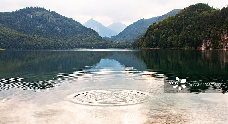 阿尔卑斯湖图片素材